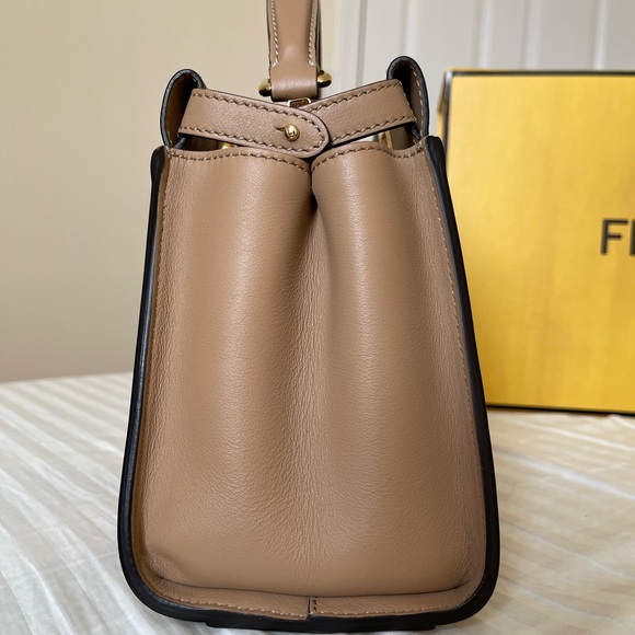 SOLD Fendi Mini Peekaboo Calfskin Beige - Picture 7 of 15